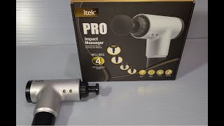 Electric Massage itek Pro Impact Massager Review and Thoughts [upl. by Nauqan]