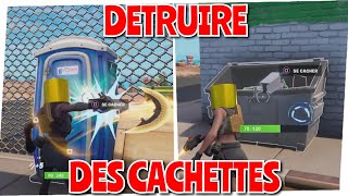 quotDétruire des cachettesquot QUETES SEMAINE 9 SAISON 1 CHAPITRE 3 FORTNITE [upl. by Novahs]