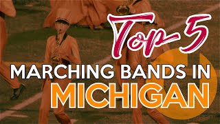 Top 5 High School Marching Bands in Michigan  2021 [upl. by Michelsen212]