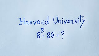 Harvard University Entrance Exam Maths Interviews Tricks  Exponential Expression [upl. by Kali287]