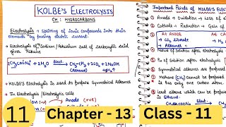 Kolbes Electrolysis  Preparation of Alkanes Part 4 [upl. by Yllaw]