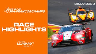 Race Highlights  2022 4 Hours of SpaFrancorchamps  ELMS [upl. by Aisyla]