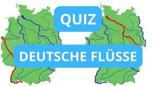 Deutsche Flüsse auf der Karte  Geographie Quiz [upl. by Safir]