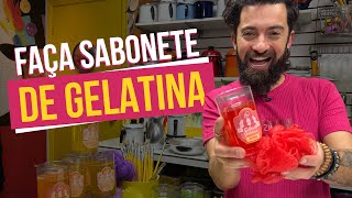 APRENDA A FAZER SABONETE GELATINA PARA BANHO  PETER PAIVA [upl. by Nimzzaj]