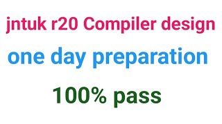 jntuk r20 Compiler design important questions [upl. by Talia359]