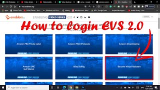 How to login evsenablers video series evs enablers [upl. by Yenrab]