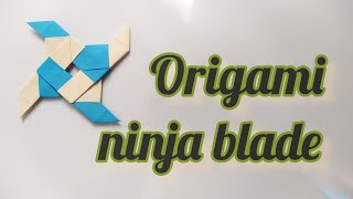 Making a ninja blade with paper origamimagic origami [upl. by Mayeda]