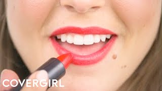 Perfect Red Lipstick Makeup Tutorial  COVERGIRL [upl. by Niwri64]