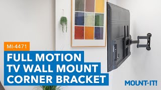 Full Motion TV Wall Mount Corner Bracket  MI4471 Features [upl. by Hose433]