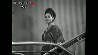 Miss Morocco 1965  Moroccan Caftan 60s Miss Universe  Miss Morocco in National Costume [upl. by Oremoh]