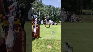 Bryson DeChambeau Driver Slow Motion Face On View [upl. by Etteroma]