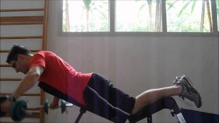 Crucifixo Invertido ou Crucifixo Inverso no banco inclinado Personal Trainer Ricardo Wesley [upl. by Mikel]