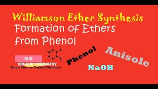 Williamson ether synthesis  Preparation of Anisole from Phenol [upl. by Braynard50]