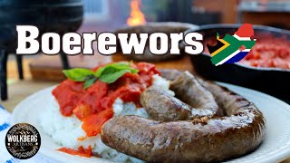 How to make Traditional Boerewors  South African sausage recipe  Braai  How to make sausage [upl. by Alamak450]