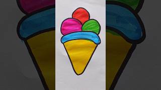 Cute Drawing Icecream 🍨 for Kids drawing kidsvideo [upl. by Larentia941]