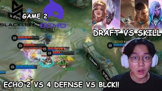 BENNY KARL 2V4 DEFENSE VS BLACKLIST BEST GAME IN MPL PH SO FAR WTF ECHO vs BLCK Game 2 Analysis [upl. by Aekin737]