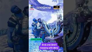 “Brok amp Sindri Troll Mimir – Funniest Moments in godofwar shorts [upl. by Anaahs]