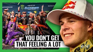 Jett Lawrence on winning 450SX title as a rookie  2024 Salt Lake City SX Weekend Chat [upl. by Yeca]