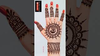 Very Simple Gol Tikki Mehndi Design ।mehndidesign youtubeshorts shortvideo viralvideo simple [upl. by Enrobialc16]