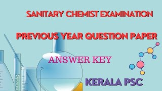 SANITARY CHEMIST EXPECTED QUESTIONS AND ANSWERS  MCQs amp PYQs sanitarychemist chemistrymcqs [upl. by Buchheim437]