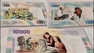 La nouvelle gamme de billets de FCFA zone CEMAC [upl. by Prober]