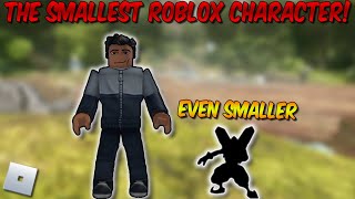 How to make the SMALLEST character in Roblox Gameplay  Tutorial  2021 [upl. by Melesa]