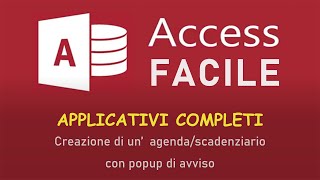 Applicativo Completo  Agenda e Scadenziario con popup avvisi [upl. by Maynord]