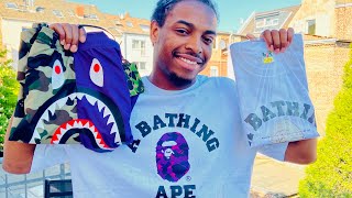 BAPE SIZING GUIDE PUSHAT 1ST CAMO SHARK X A BATHING APE [upl. by Aeriel808]