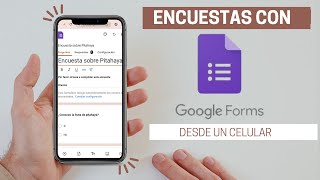 ✅ Cómo hacer una encuesta desde un celular con GOOGLE FORMULARIO [upl. by Deborah]