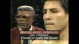 Oscar De La Hoya vs Miguel Angel Gonzalez  Full Fight [upl. by Brew]