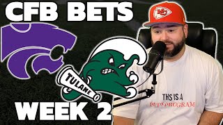 Kansas State vs Tulane Week 2 Bets  College Football Picks With Kyle Kirms [upl. by Braun]