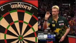 Simon Whitlock 9 Darter Premier League 2012 Semi Final [upl. by Garry]