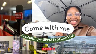 Tour University of Salford Media City Campus with me [upl. by Suoinuj540]