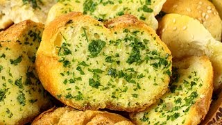 Easy Garlic Bread  One Pot Chef [upl. by Anayad296]