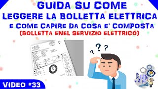 33  Guida su come leggere la bolletta elettrica e come capire da cosa è composta Enel serv elet [upl. by Sluiter]