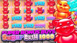 NEW SUGAR RUSH 1000 GOES CRAZY Super Bonus Buys [upl. by Fabian]