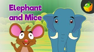 Elephant And Mice  Panchatantra In English  Cartoon  Animated Stories For Kids [upl. by Bendicta]