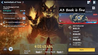 Solo Leveling Arise  Cerberus 049494  Grimoire A3  Battlefield of Time Season 4 3 [upl. by Wonacott]