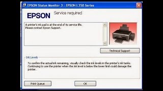 epson l380 red light blinking problem solution Head Cleaning by Software [upl. by Aitekram]