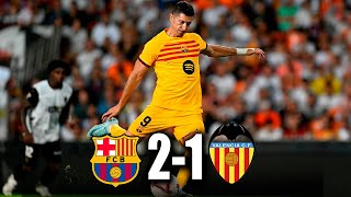 BARCELONA vs VALENCIA 21  La Liga 2024 [upl. by Gonzalo805]