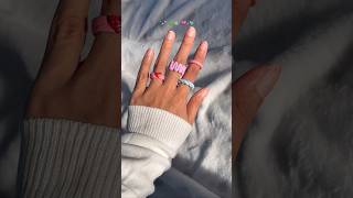 Easy ആയിട്ട് clay rings ഉണ്ടാക്കാം diy diyideas craft shorts [upl. by Onairda]