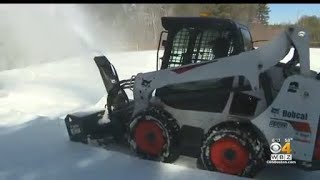 Athletic fields buried under inches of snow as spring season begins [upl. by Taddeusz]