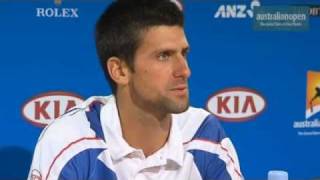 2011 AO Djokovic Final Press Conference [upl. by Luz]