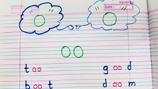 Sound of ‘oo’  ‘oo’ words  how to read and write ‘oo’ words and sentences [upl. by Volin]