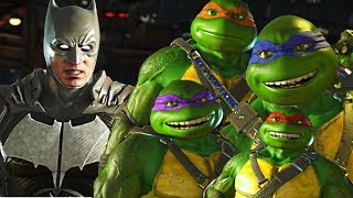 Injustice 2  Ninja Turtles vs Batman All Intro Dialogue [upl. by Noed611]