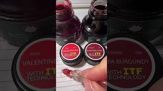 Monteverde Fountain Pen Ink Valentine Red Napa Burgundy pen monteverde glasspen [upl. by Vallo]