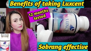 LUXCENT LUMINOUS CAPS GLUTATHIONE  12 months Review  Benefits of taking Luxcent Gluta Glutathione [upl. by Springer161]