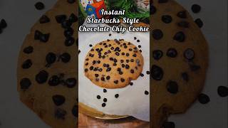 1 minute Starbucks Style Chocolate Chip Cookie in Microwave starbucks chocolatechipcookies [upl. by Alekal954]