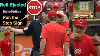 E95  David Bell Ejected After Running Todd Tichenors Stop Sign Warning Over Balls and Strikes [upl. by Nidnal]