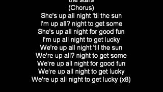 Daft Punk ft Pharrell Williams  Get Lucky lyrics [upl. by Nemhauser]